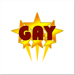 Gold Star Gay Posters and Art